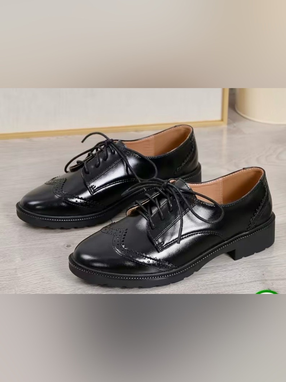 Vegan Leather Brogue Oxford NWOT